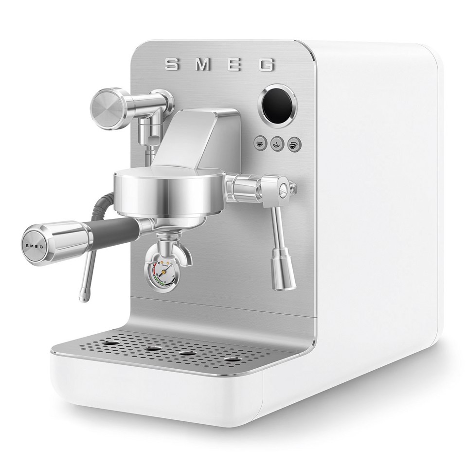 Smeg Macchina da caffè espresso Minipro Linea Collezione - Bianco Opaco - EMC02WHMEU