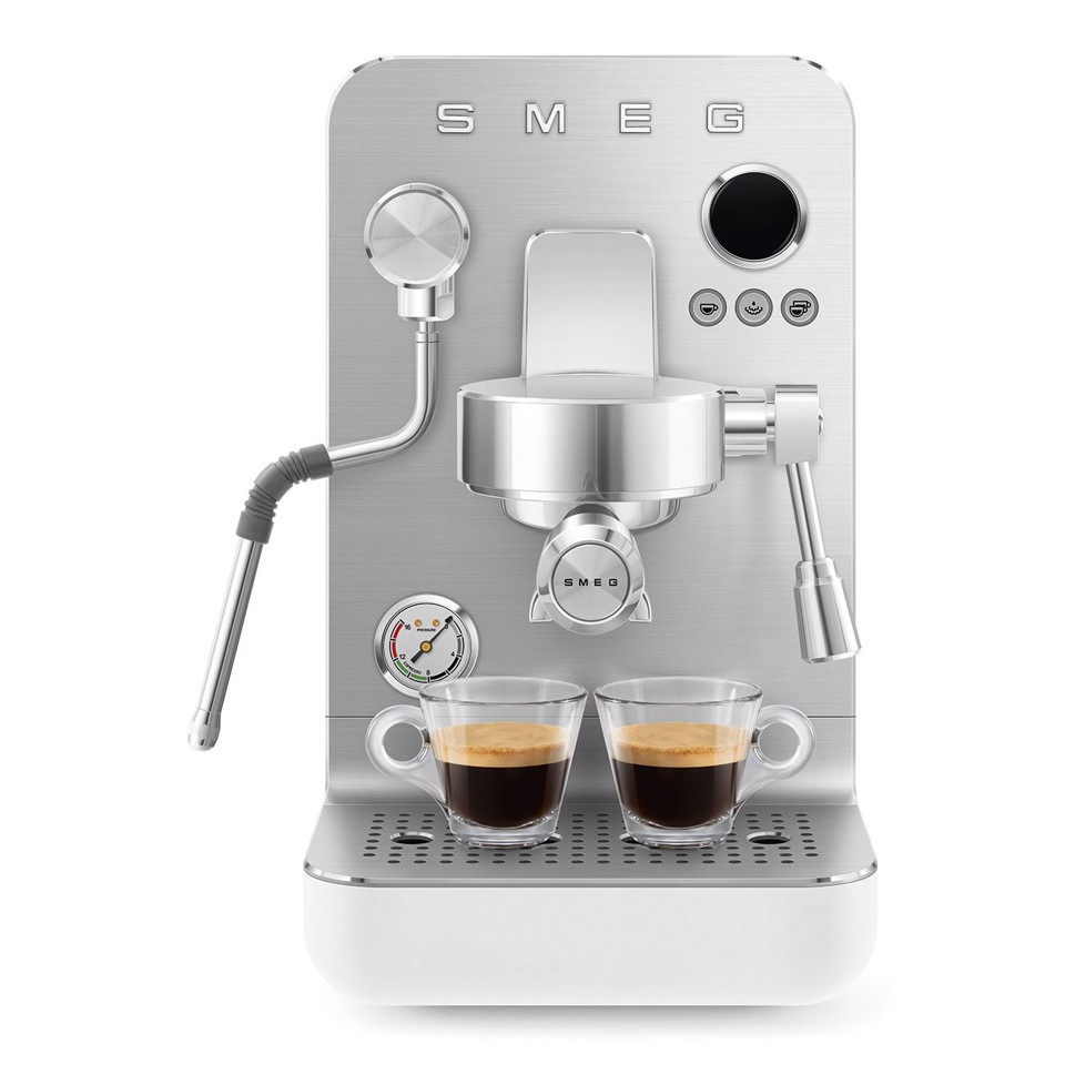 Smeg Macchina da caffè espresso Minipro Linea Collezione - Bianco Opaco - EMC02WHMEU