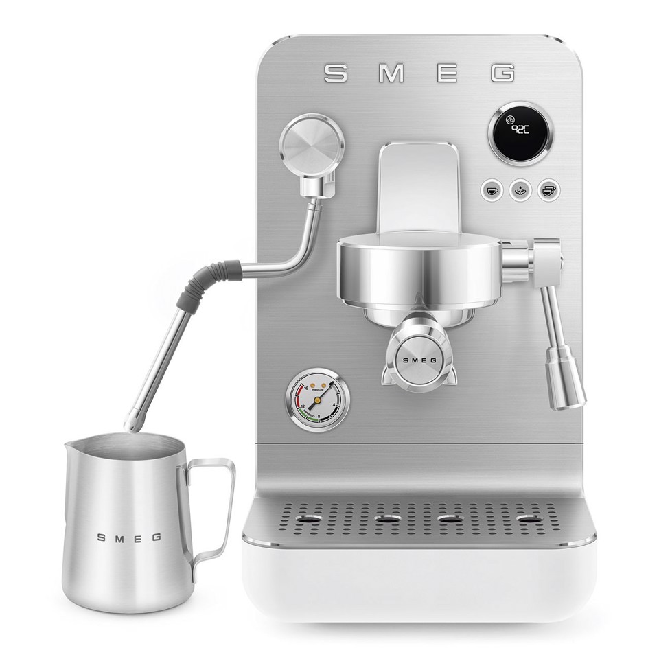 Smeg Macchina da caffè espresso Minipro Linea Collezione - Bianco Opaco - EMC02WHMEU