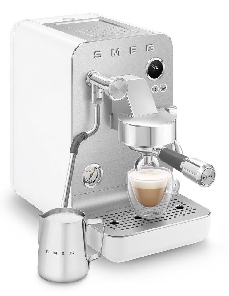Smeg Macchina da caffè espresso Minipro Linea Collezione - Bianco Opaco - EMC02WHMEU