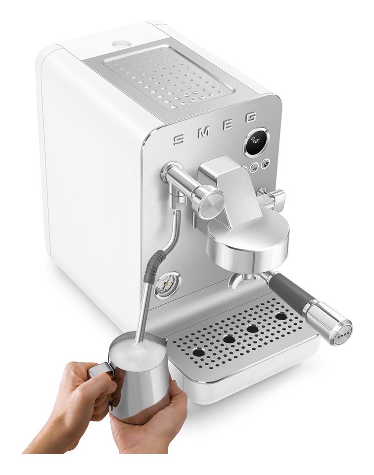 Smeg Macchina da caffè espresso Minipro Linea Collezione - Bianco Opaco - EMC02WHMEU