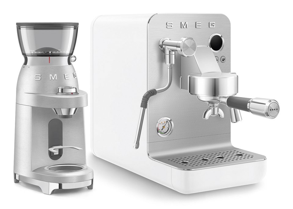 Smeg Macchina da caffè espresso Minipro Linea Collezione - Bianco Opaco - EMC02WHMEU
