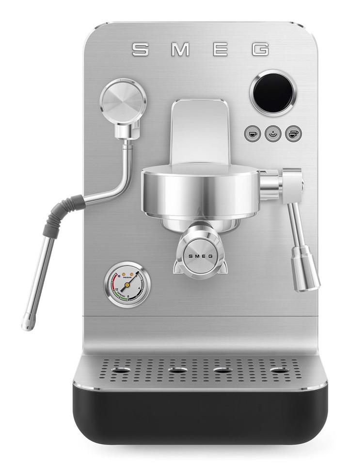 Smeg Macchina da caffè espresso Minipro Linea Collezione - Nero Opaco - EMC02BLMEU