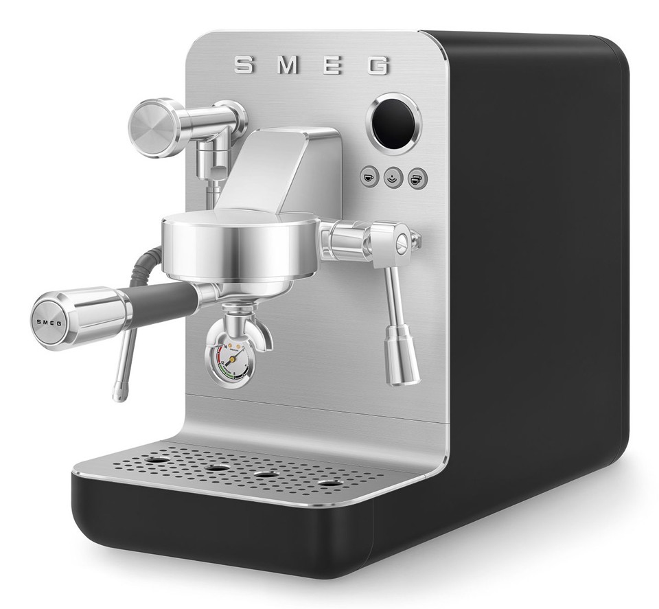 Smeg Macchina da caffè espresso Minipro Linea Collezione - Nero Opaco - EMC02BLMEU