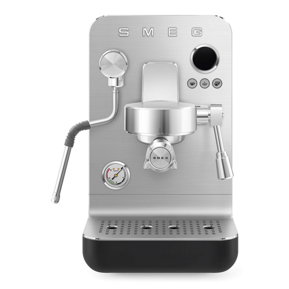 Smeg Macchina da caffè espresso Minipro Linea Collezione - Nero Opaco - EMC02BLMEU