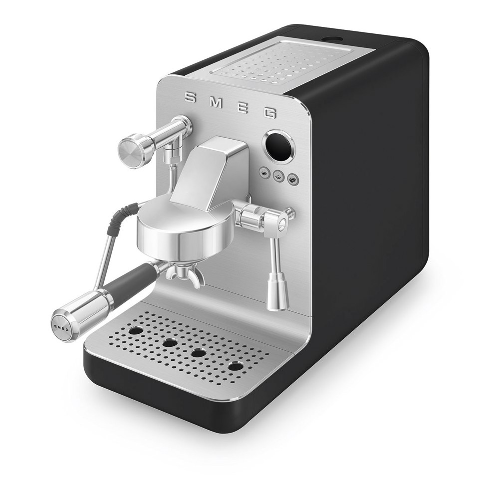 Smeg Macchina da caffè espresso Minipro Linea Collezione - Nero Opaco - EMC02BLMEU