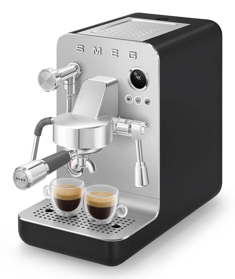 Smeg Macchina da caffè espresso Minipro Linea Collezione - Nero Opaco - EMC02BLMEU