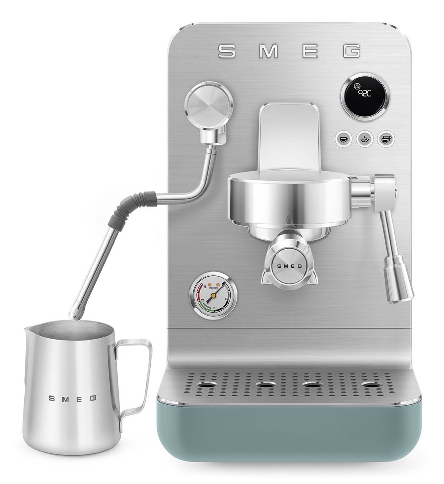 Smeg Macchina da caffè espresso Minipro Linea Collezione - Verde Smeraldo Opaco - EMC02EGMEU