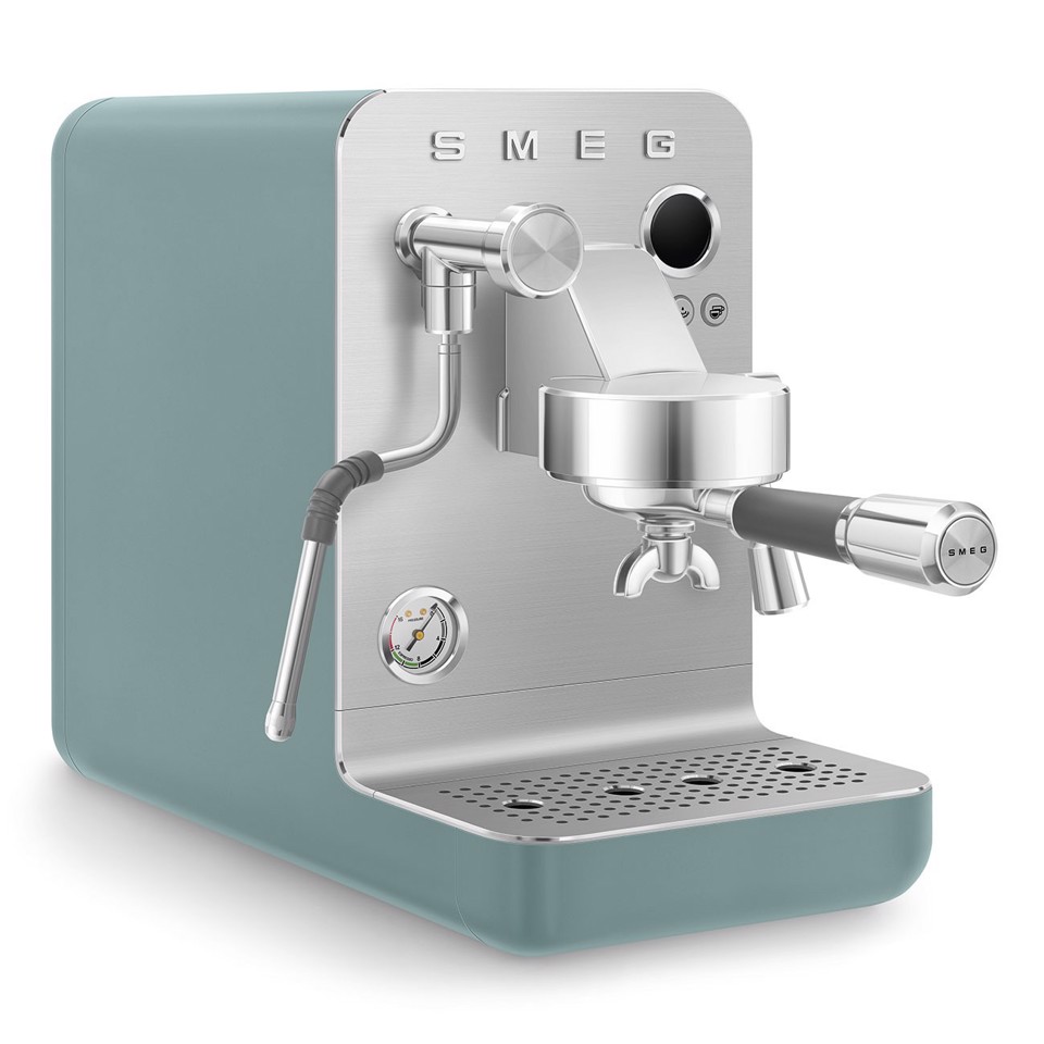 Smeg Macchina da caffè espresso Minipro Linea Collezione - Verde Smeraldo Opaco - EMC02EGMEU