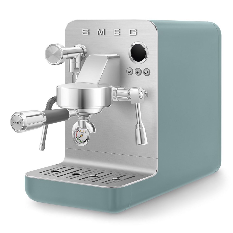 Smeg Macchina da caffè espresso Minipro Linea Collezione - Verde Smeraldo Opaco - EMC02EGMEU