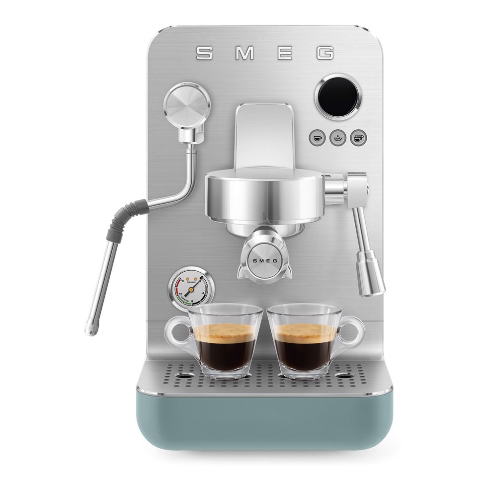Smeg Macchina da caffè espresso Minipro Linea Collezione - Verde Smeraldo Opaco - EMC02EGMEU