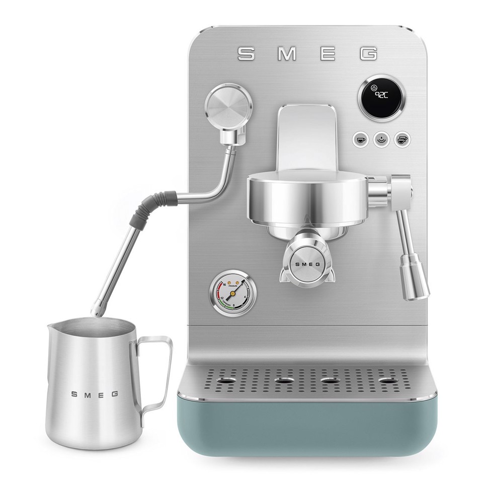 Smeg Macchina da caffè espresso Minipro Linea Collezione - Verde Smeraldo Opaco - EMC02EGMEU