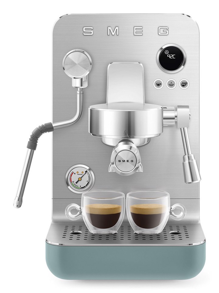 Smeg Macchina da caffè espresso Minipro Linea Collezione - Verde Smeraldo Opaco - EMC02EGMEU