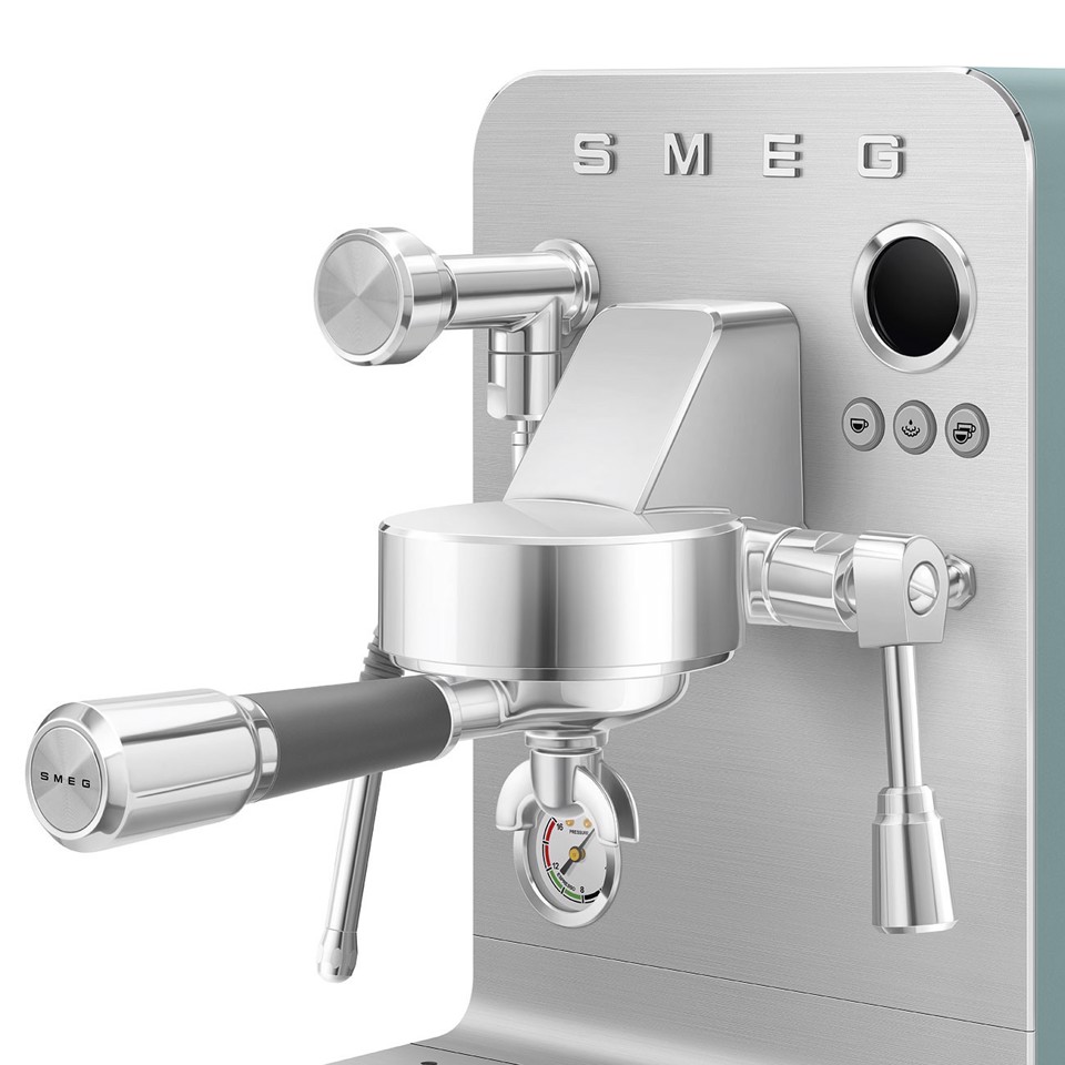 Smeg Macchina da caffè espresso Minipro Linea Collezione - Verde Smeraldo Opaco - EMC02EGMEU