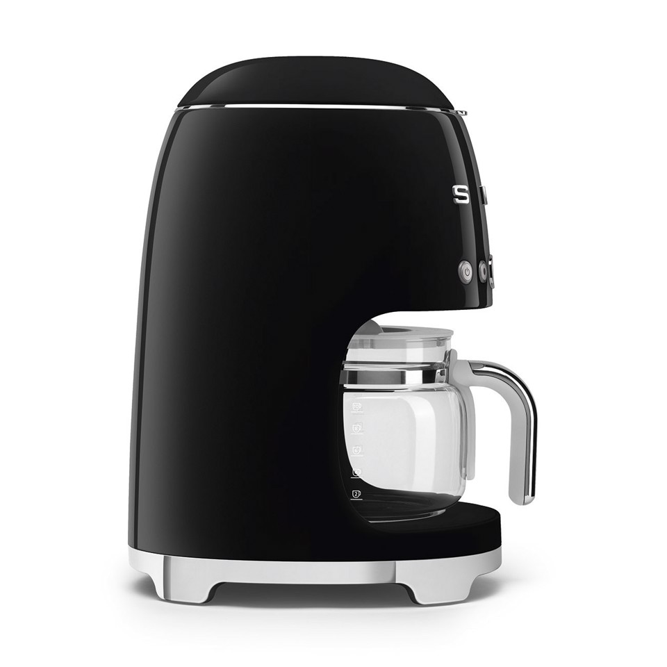 Smeg Macchina da Caffè Filtro 50's Style – Nero LUCIDO – DCF02BLEU