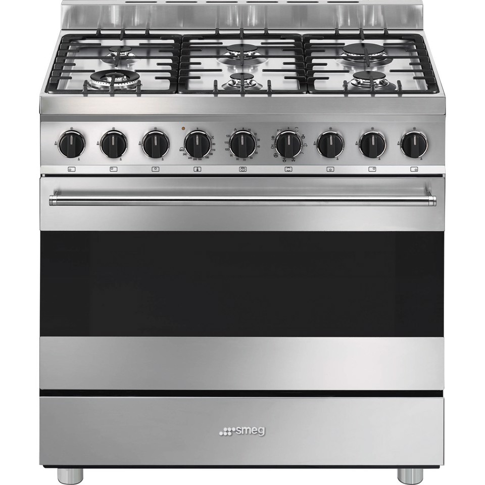 Smeg Master B91GMX2 cucina A Elettrico Gas Acciaio inox Made in Italy