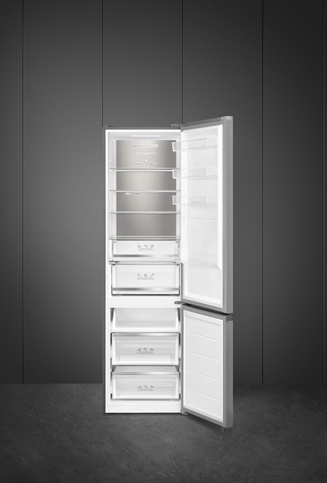 Smeg MBV45XDNMC frigorifero con congelatore Libera installazione 443 L Acciaio inox