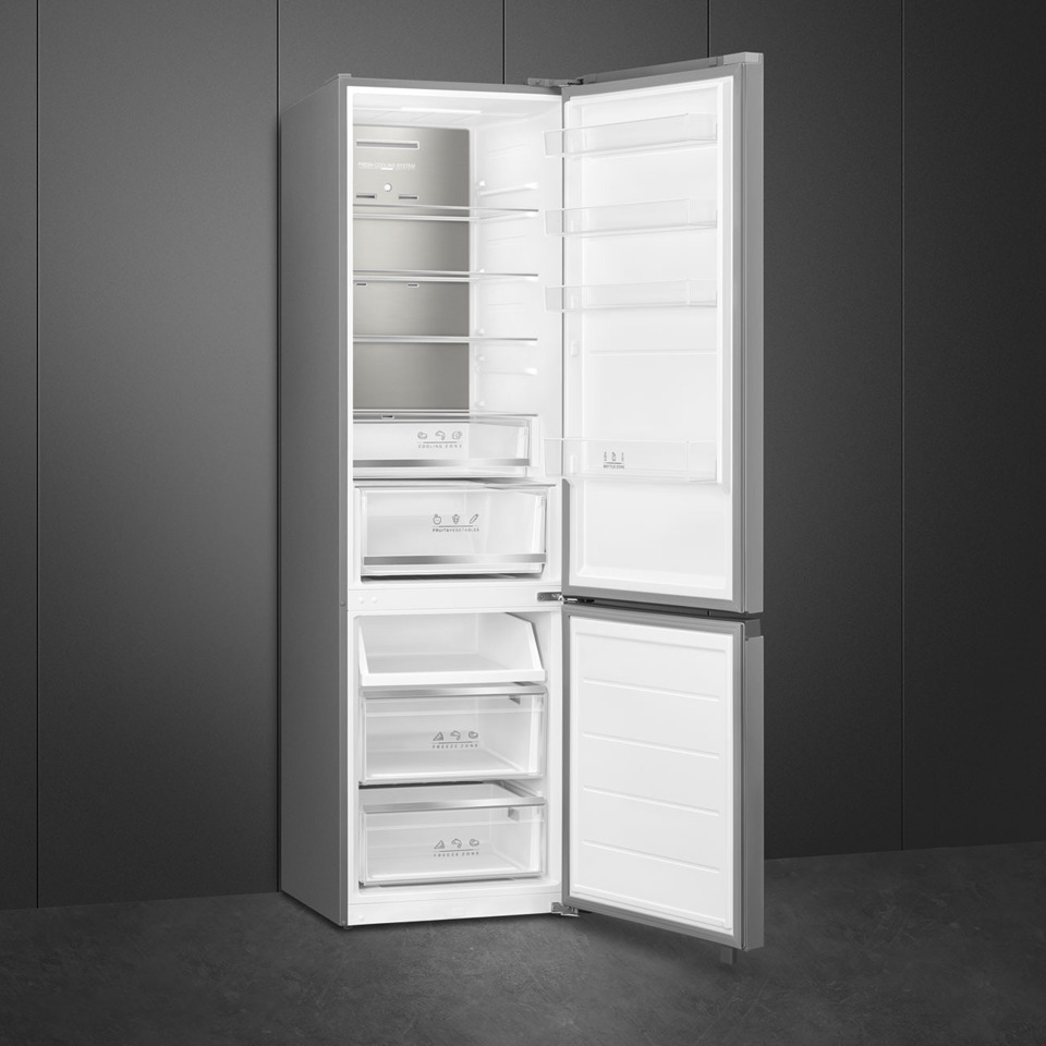 Smeg MBV45XDNMC frigorifero con congelatore Libera installazione 443 L Acciaio inox