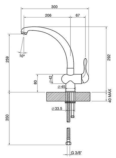 Smeg MF8CR rubinetto Cromo