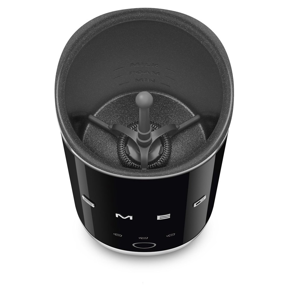 Smeg MFF02BLEU montalatte e scaldalatte Nero