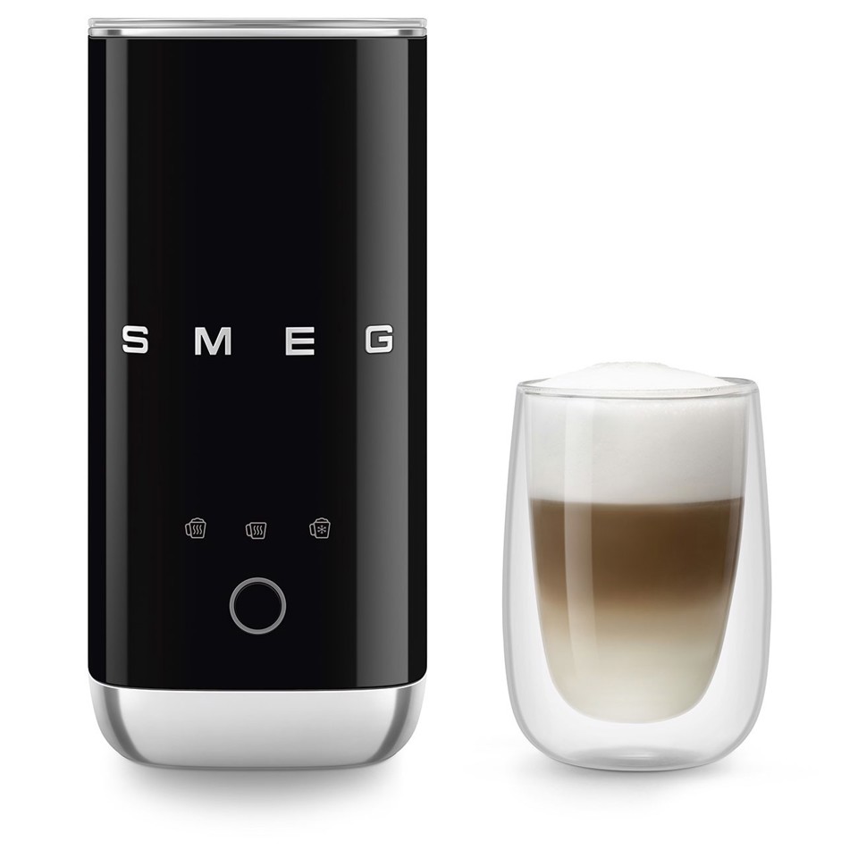 Smeg MFF02BLEU montalatte e scaldalatte Nero