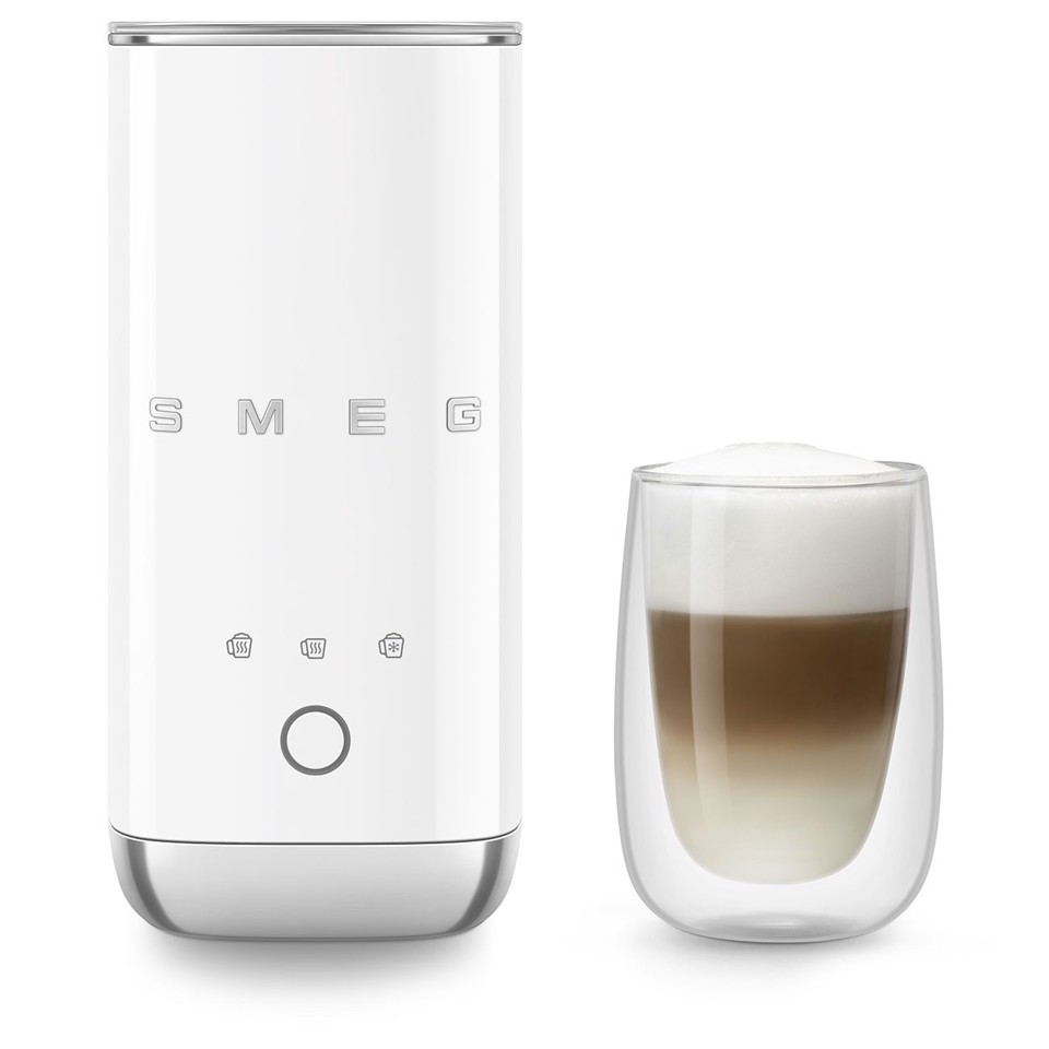 Smeg MFF02WHEU montalatte e scaldalatte Bianco