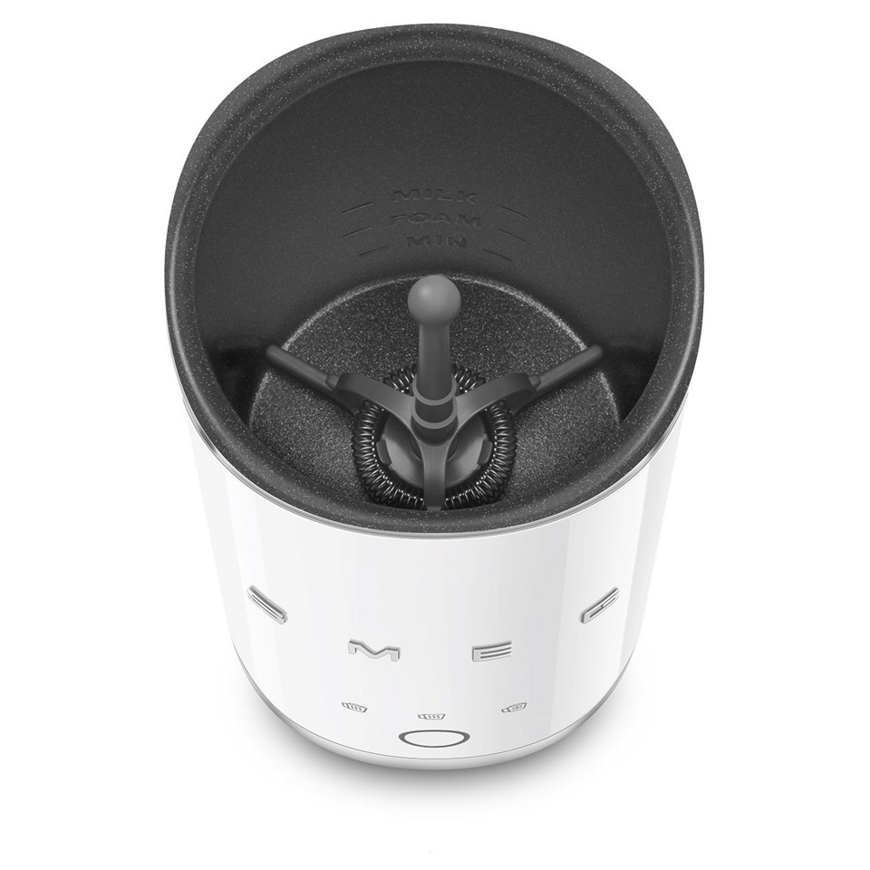 Smeg MFF02WHEU montalatte e scaldalatte Bianco