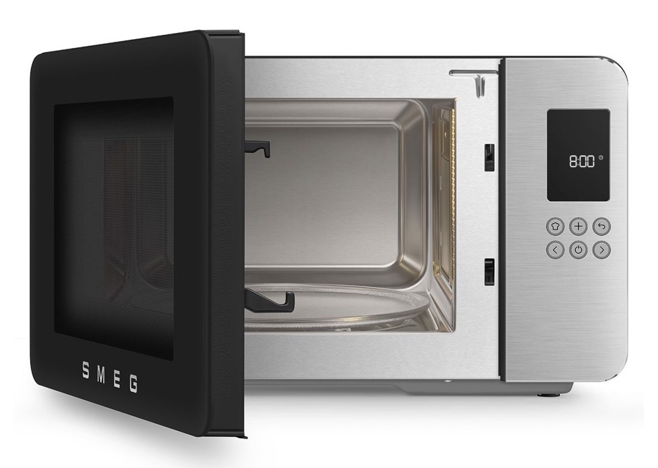 Smeg MOC01BLMEU forno a microonde Nero Microonde con grill Superficie piana 29 L 1450 W