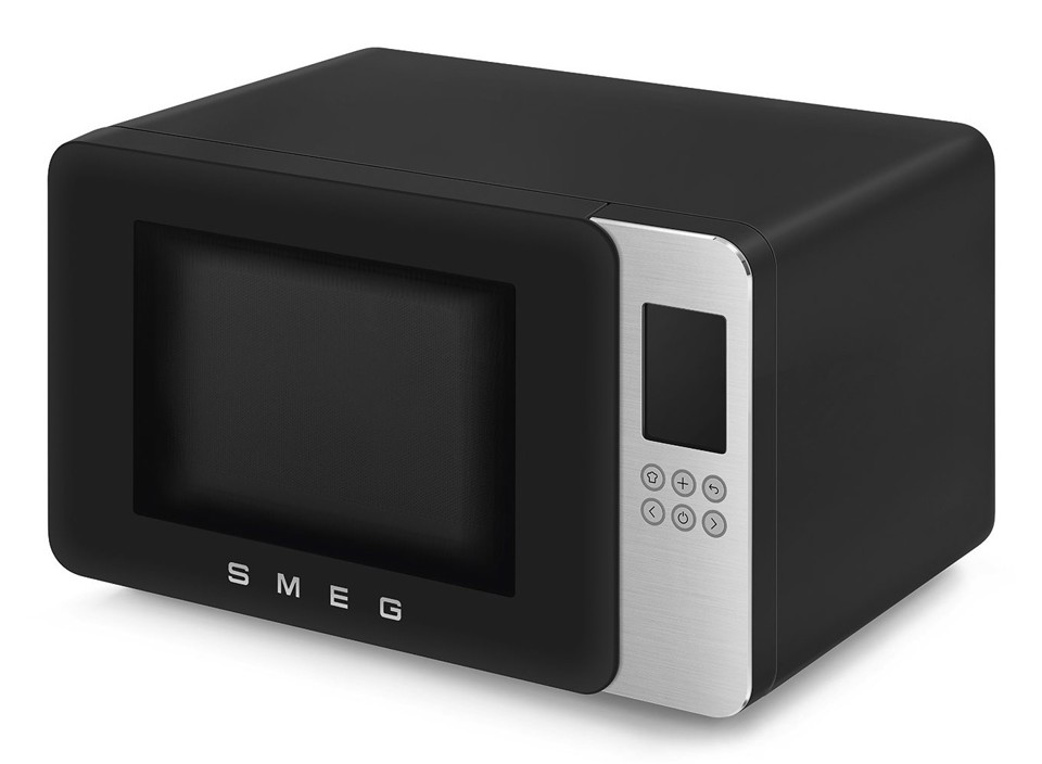 Smeg MOC01BLMEU forno a microonde Nero Microonde con grill Superficie piana 29 L 1450 W