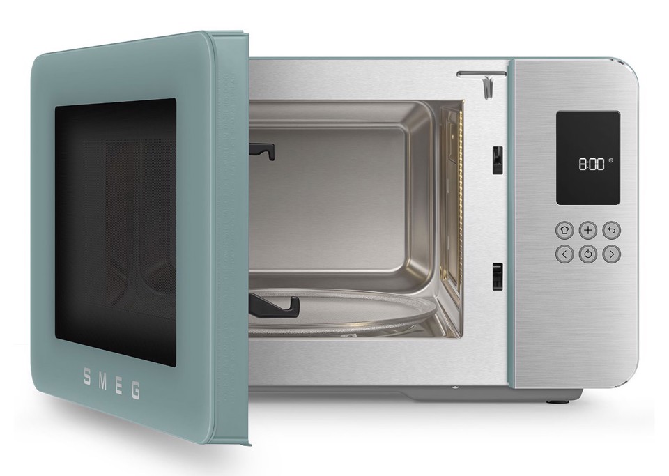 Smeg MOC01EGMEU forno a microonde Verde Microonde con grill Superficie piana 29 L 1450 W