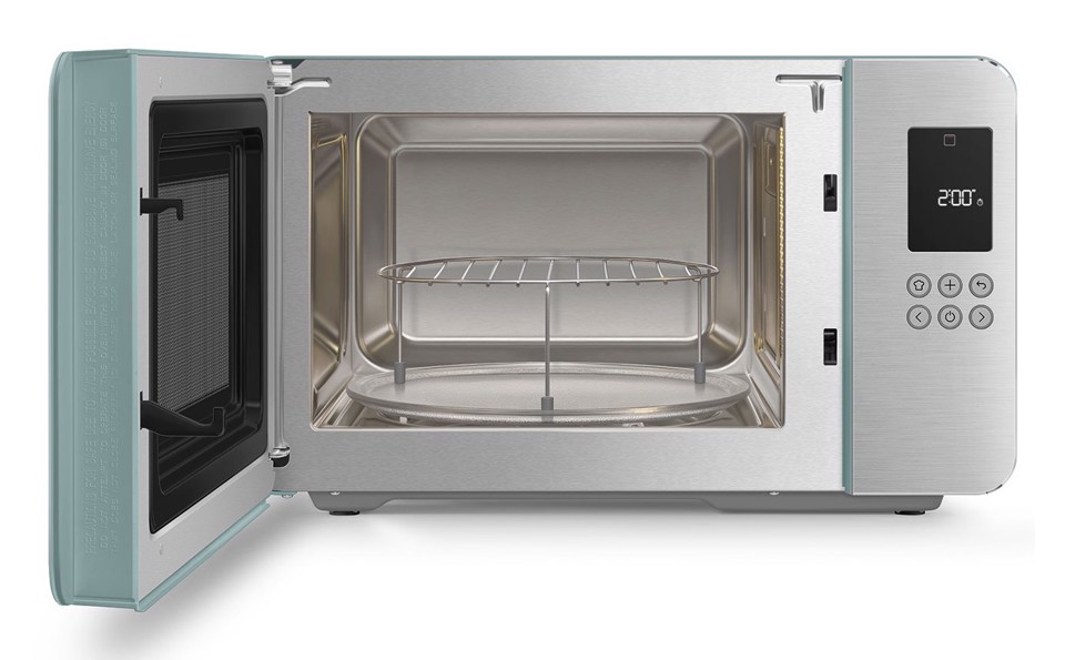 Smeg MOC01EGMEU forno a microonde Verde Microonde con grill Superficie piana 29 L 1450 W