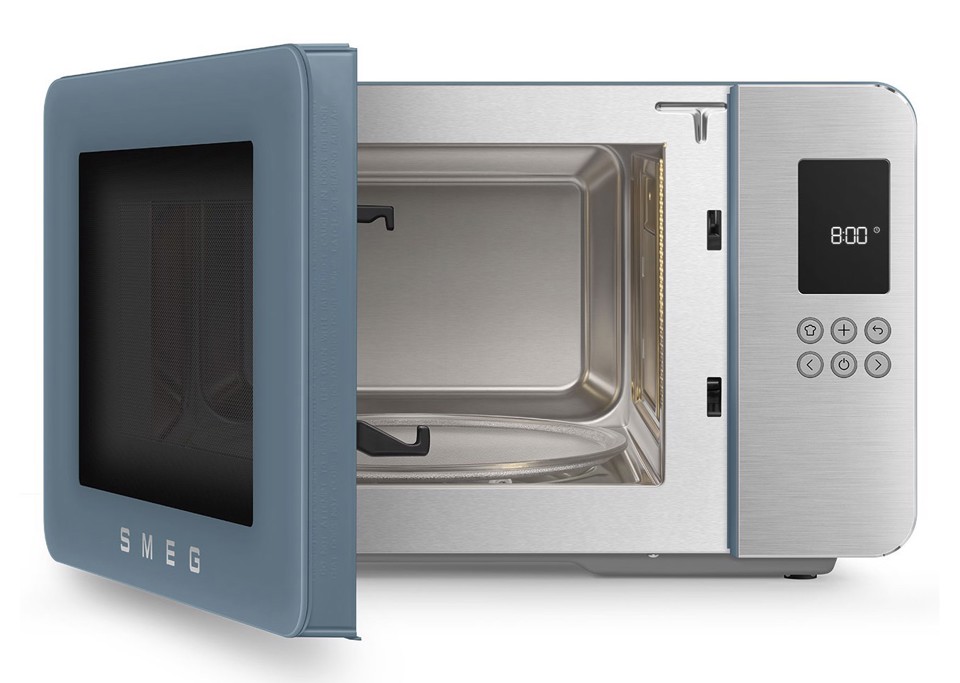 Smeg MOC01SBMEU forno a microonde Blu Microonde con grill Superficie piana 29 L 1450 W