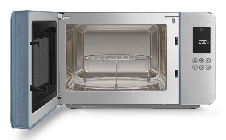 Smeg MOC01SBMEU forno a microonde Blu Microonde con grill Superficie piana 29 L 1450 W