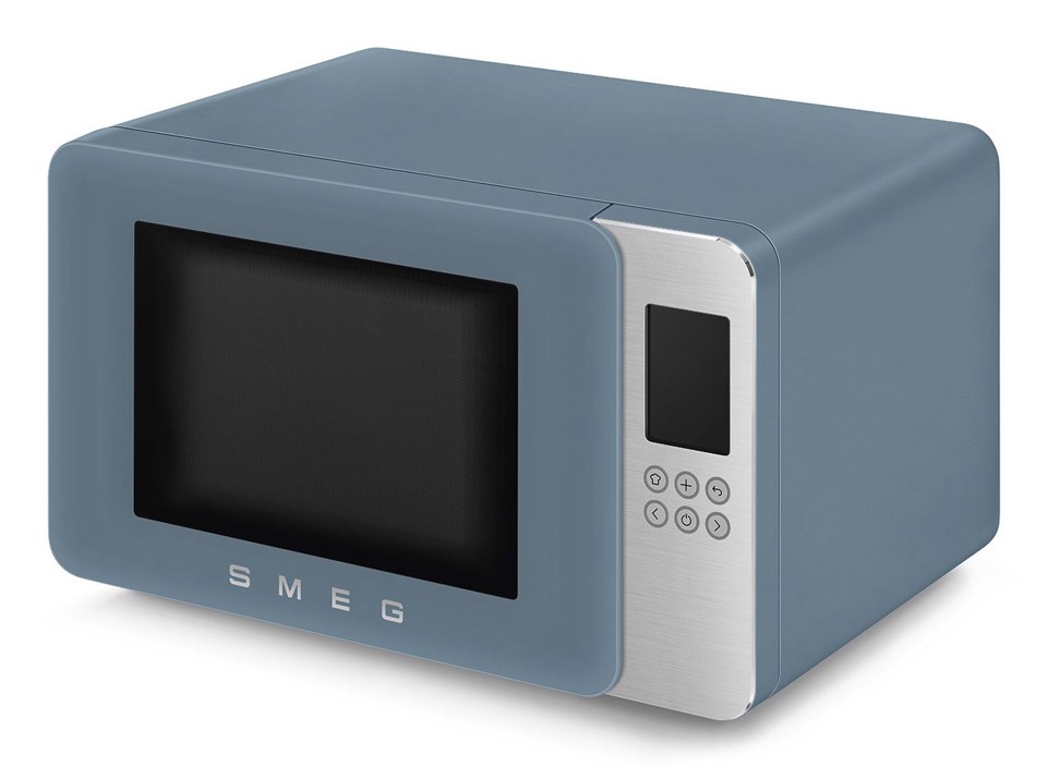 Smeg MOC01SBMEU forno a microonde Blu Microonde con grill Superficie piana 29 L 1450 W