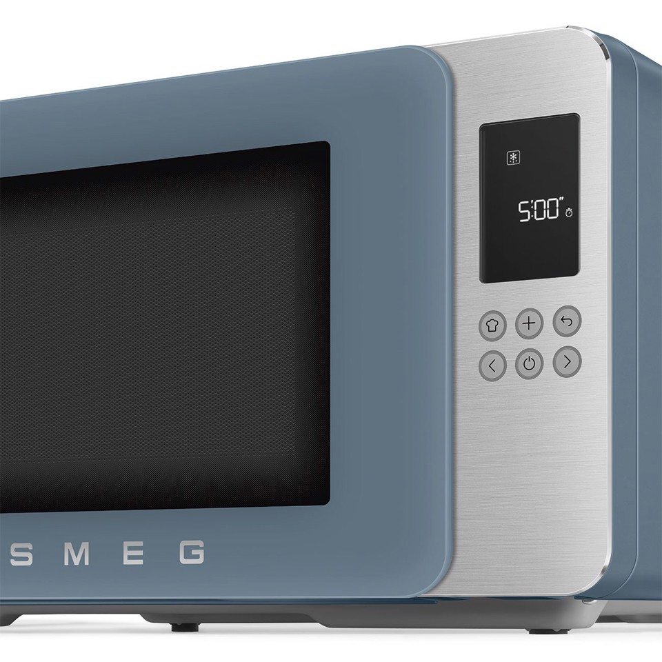 Smeg MOC01SBMEU forno a microonde Blu Microonde con grill Superficie piana 29 L 1450 W