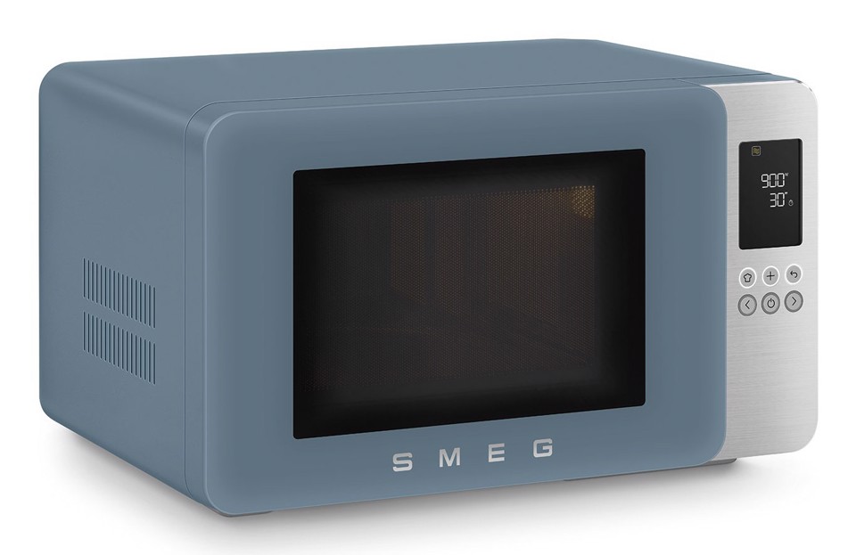 Smeg MOC01SBMEU forno a microonde Blu Microonde con grill Superficie piana 29 L 900 W