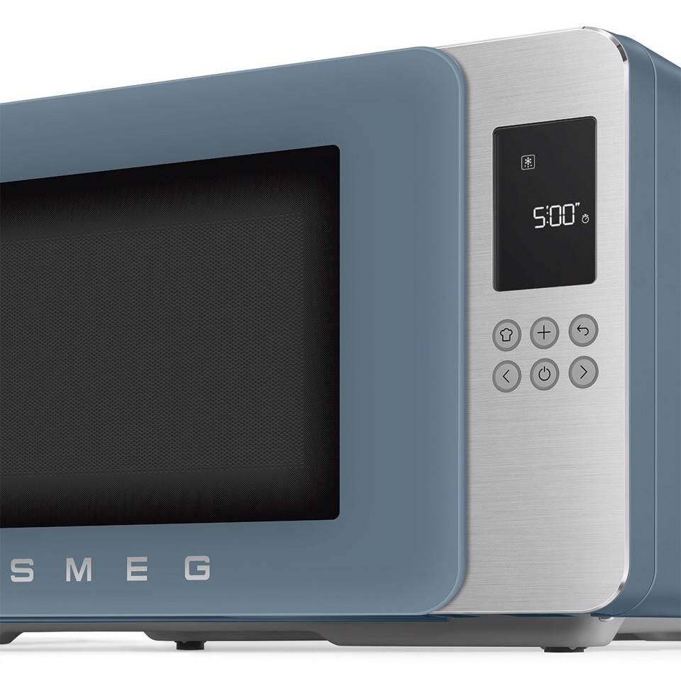 Smeg MOC01SBMEU forno a microonde Blu Microonde con grill Superficie piana 29 L 900 W