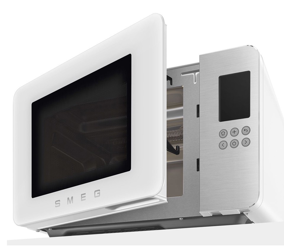 Smeg MOC01WHMEU forno a microonde Bianco Microonde con grill Superficie piana 29 L 1450 W