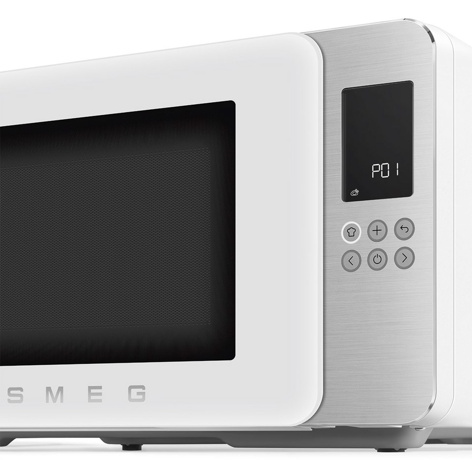 Smeg MOC01WHMEU forno a microonde Bianco Microonde con grill Superficie piana 29 L 900 W