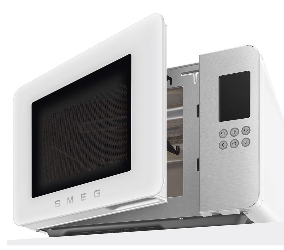 Smeg MOC01WHMEU forno a microonde Bianco Microonde con grill Superficie piana 29 L 900 W