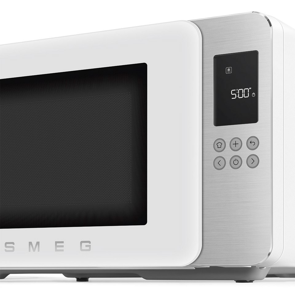 Smeg MOC01WHMEU forno a microonde Bianco Microonde con grill Superficie piana 29 L 900 W