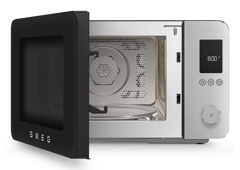 Smeg MOC02BLMEU forno a microonde Nero Microonde combinato Superficie piana 27 L 1450 W