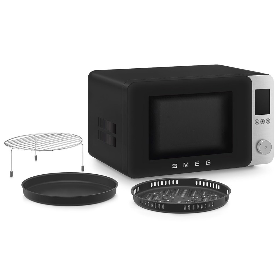 Smeg MOC02BLMEU forno a microonde Nero Microonde combinato Superficie piana 27 L 1450 W