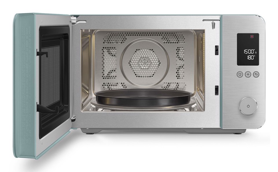 Smeg MOC02EGMEU forno a microonde Verde Microonde combinato Superficie piana 27 L 1450 W