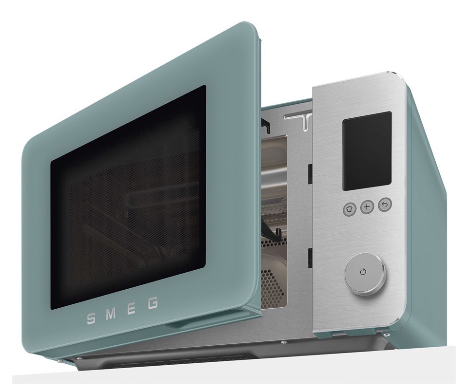Smeg MOC02EGMEU forno a microonde Verde Microonde combinato Superficie piana 27 L 1450 W