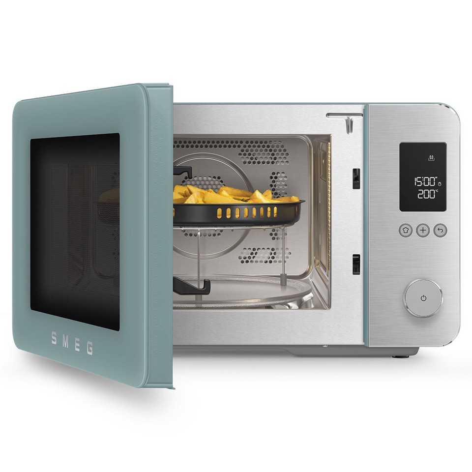 Smeg MOC02EGMEU forno a microonde Verde Microonde combinato Superficie piana 27 L 1450 W