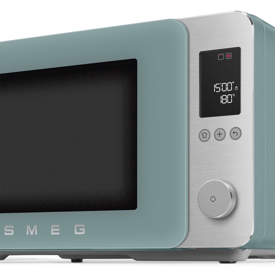 Smeg MOC02EGMEU forno a microonde Verde Microonde combinato Superficie piana 27 L 1450 W