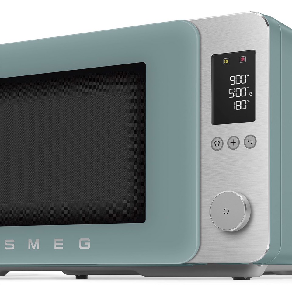 Smeg MOC02EGMEU forno a microonde Verde Microonde combinato Superficie piana 27 L 1450 W