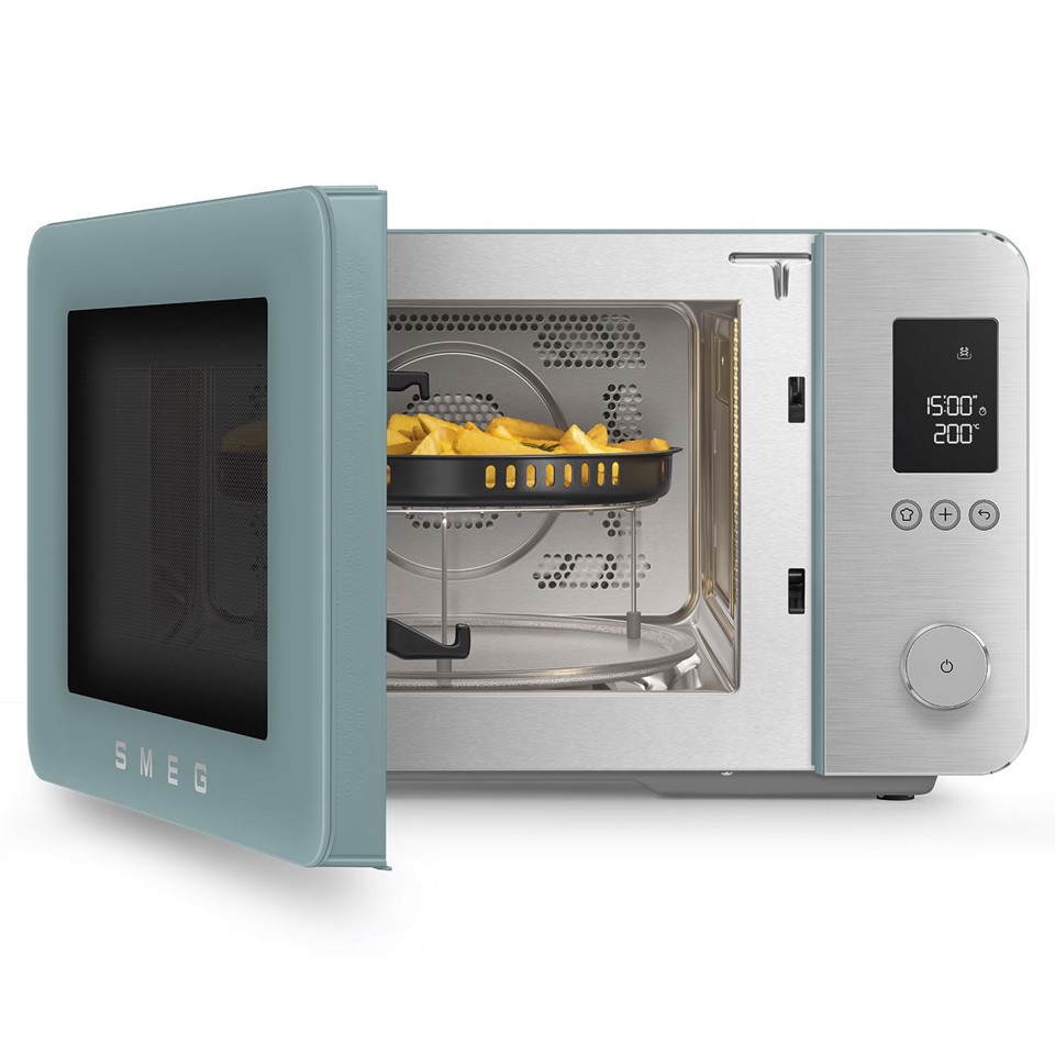 Smeg MOC02EGMEU forno a microonde Verde Microonde combinato Superficie piana 27 L 900 W