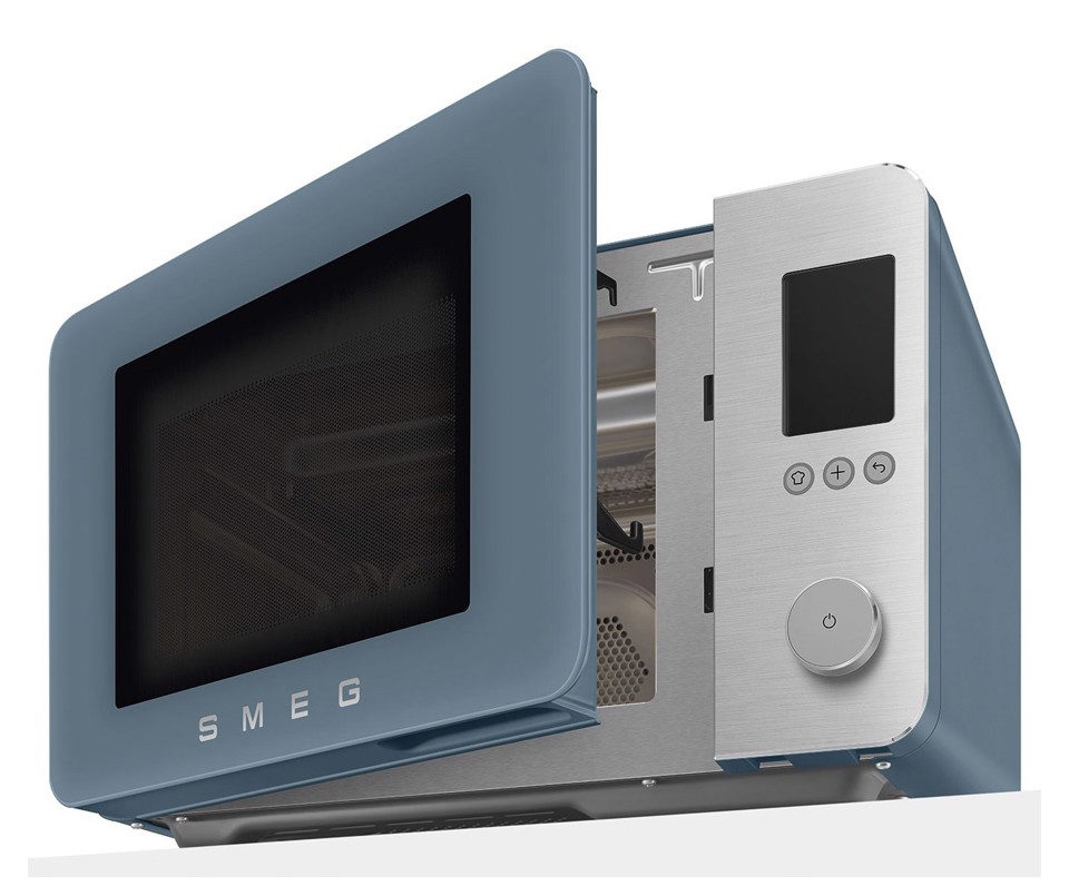 Smeg MOC02SBMEU forno a microonde Blu Microonde combinato Superficie piana 27 L 1450 W
